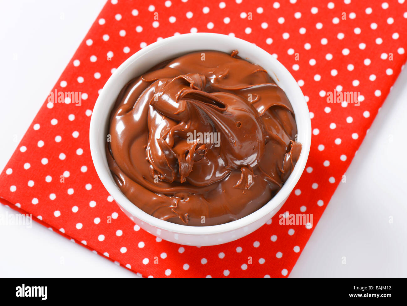 Dark Chocolate Hazelnut Butter Spread Stock Photo