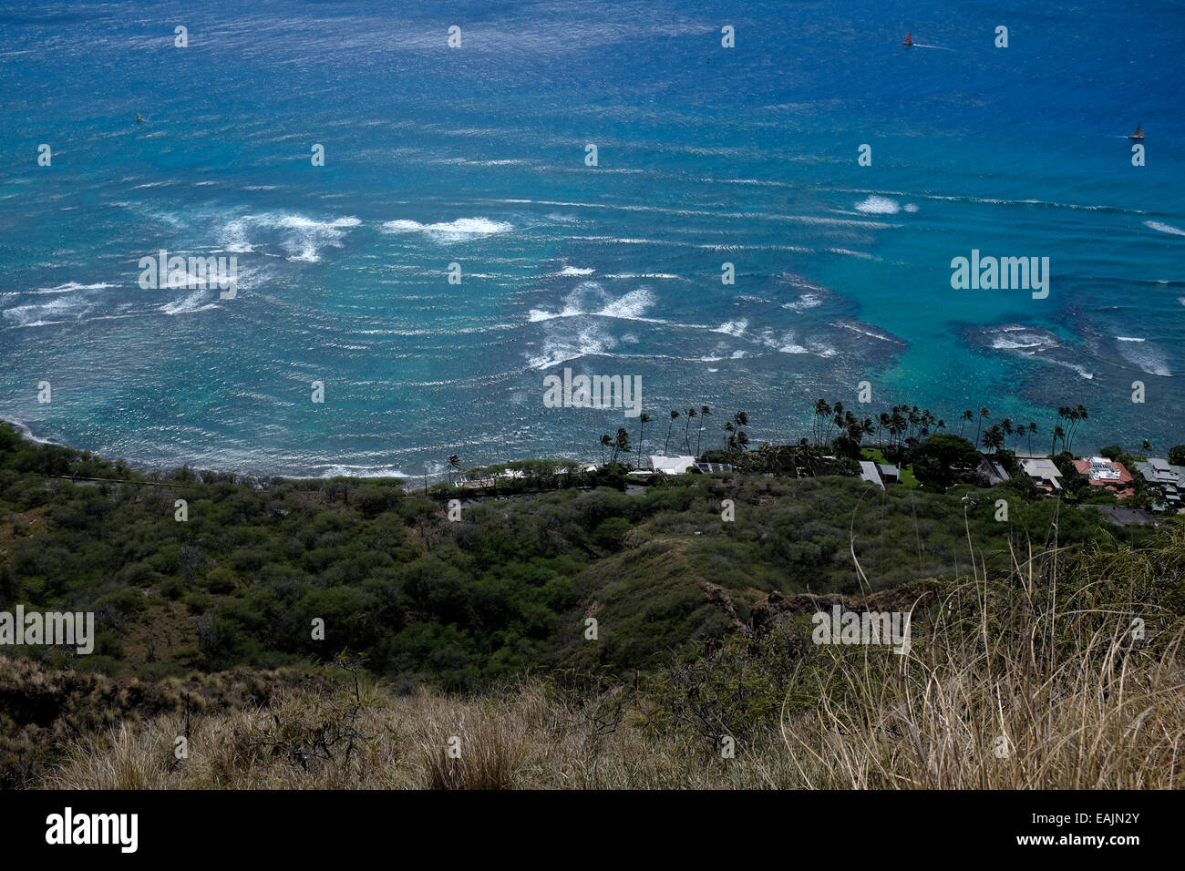 Hawaii view from diamond head hi-res stock photography and images - Alamy
