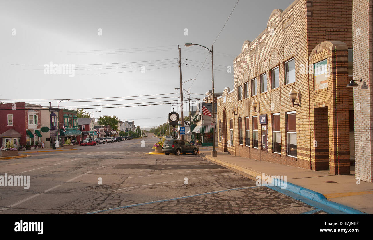 Rural small towns in Michigan and midwest states Stock Photo Alamy