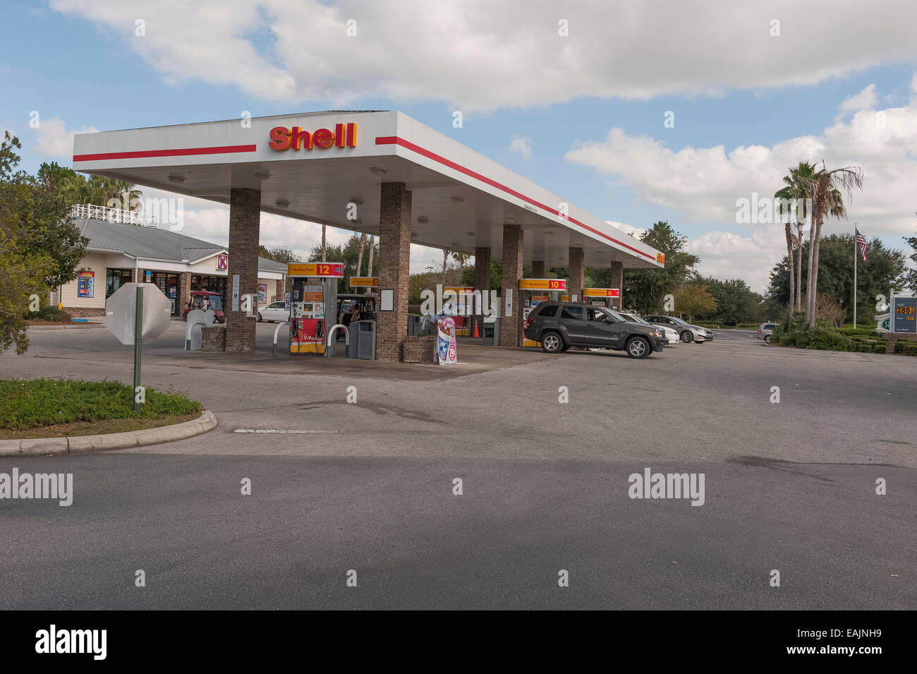 Shell Circle K Gasoline Station in The Villages, Florida USA Stock