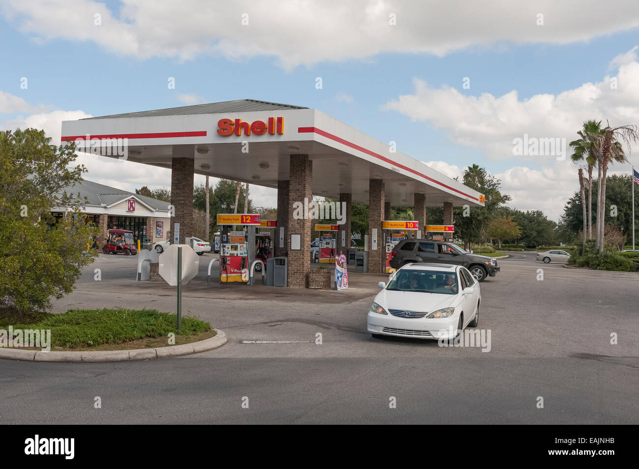 Shell Circle K Gasoline Station in The Villages, Florida USA Stock Photo