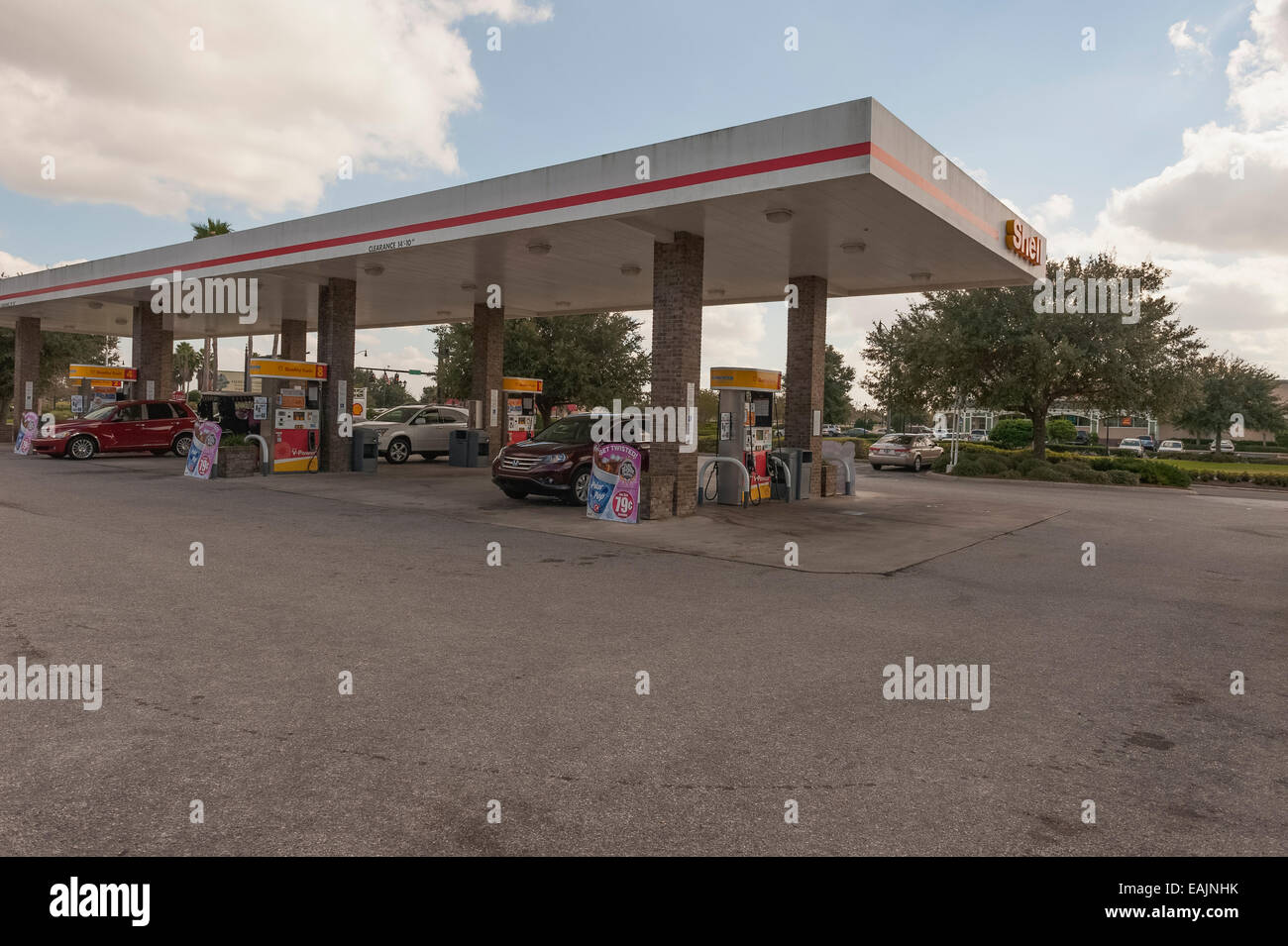 Shell Circle K Gasoline Station in The Villages, Florida USA Stock