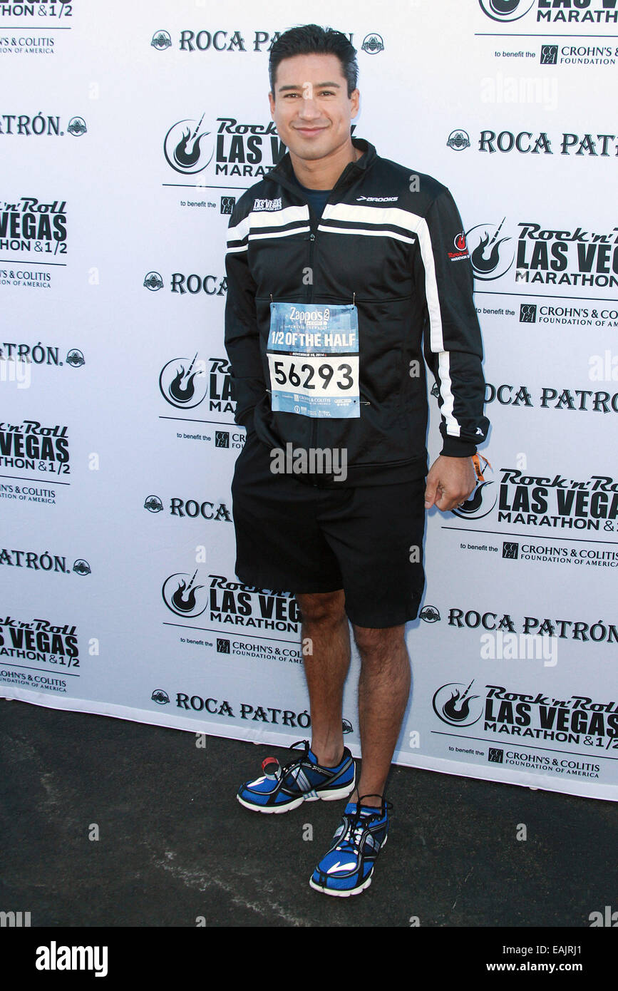 Las Vegas, Nevada, USA. 16th Nov, 2014. Television personality Mario Lopez attends the Rock'n'Roll Las Vegas Marathon & 1/2 on November 16, 2014 in Las Vegas, Nevada. Credit:  Marcel Thomas/ZUMA Wire/Alamy Live News Stock Photo