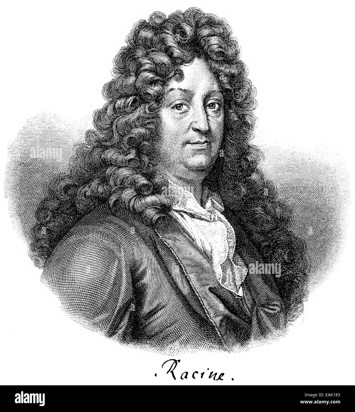 Jean Baptiste Racine, 1639 - 1699, an author of the French classicism,  Portrait von Jean Baptiste Racine, 1639 - 1699, ein Autor Stock Photo -  Alamy