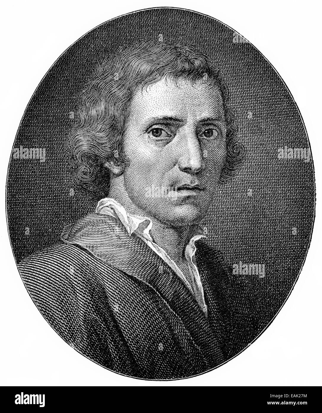 Giuseppe Parini, 1729 - 1799, an Italian poet and satirist, Giuseppe Parini, 1729 - 1799, ein italienischer Lyriker und Satirike Stock Photo