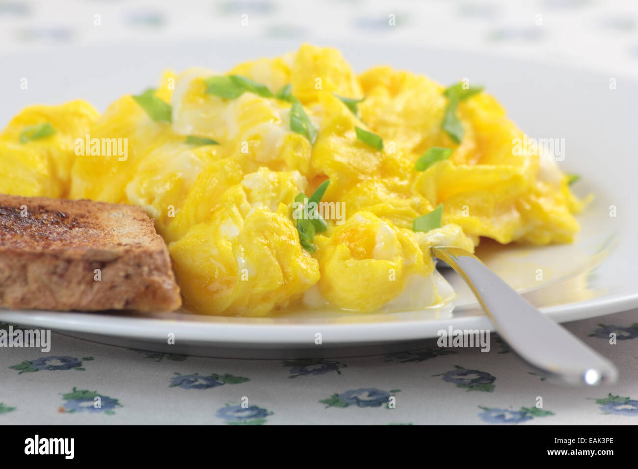 Bread toast scrambled eggs hi-res stock photography and images - Alamy