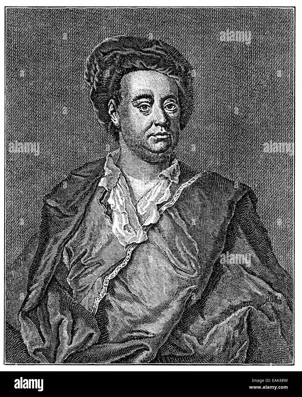 James Thomson, 1700-1748, Scottish writer, Portrait von James Thomson, 1700 - 1748, ein schottischer Schriftsteller Stock Photo