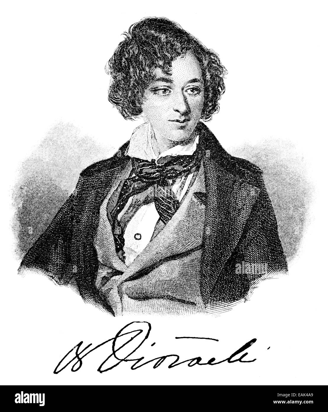 Benjamin Disraeli, 1st Earl of Beaconsfield, 1804 1881, a British