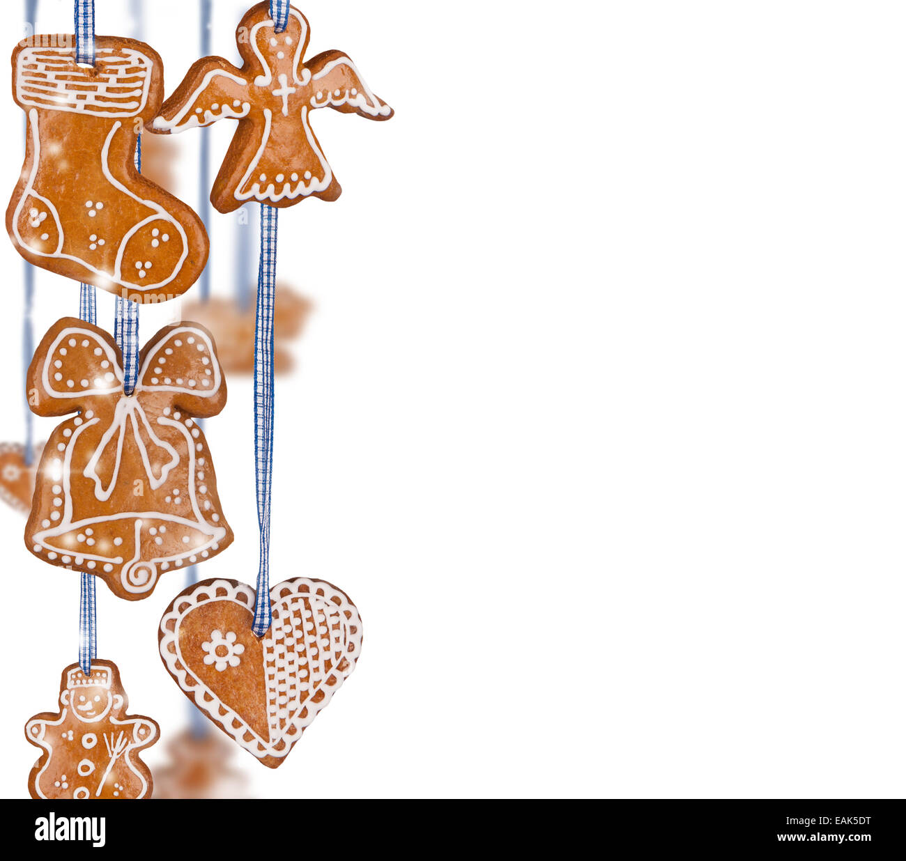 Traditional gingerbread isolated on white background Stock Photo - Alamy