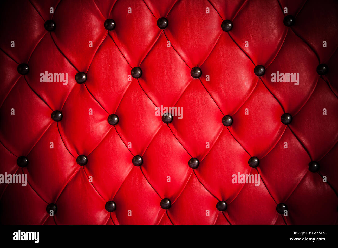 Detail of leather upholstery Stock Photo