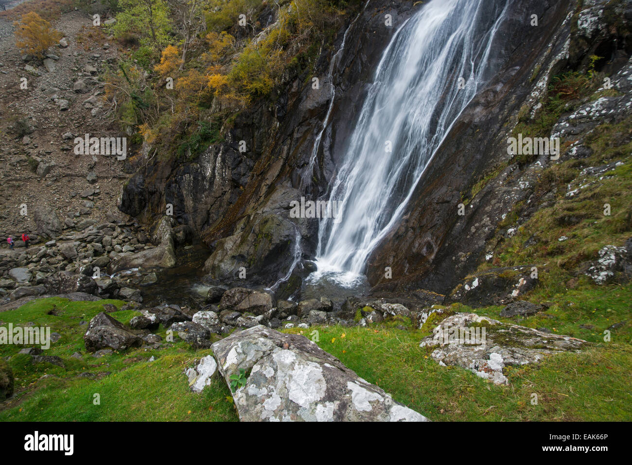 Aber Falls, Gwynedd, north Wales Stock Photo