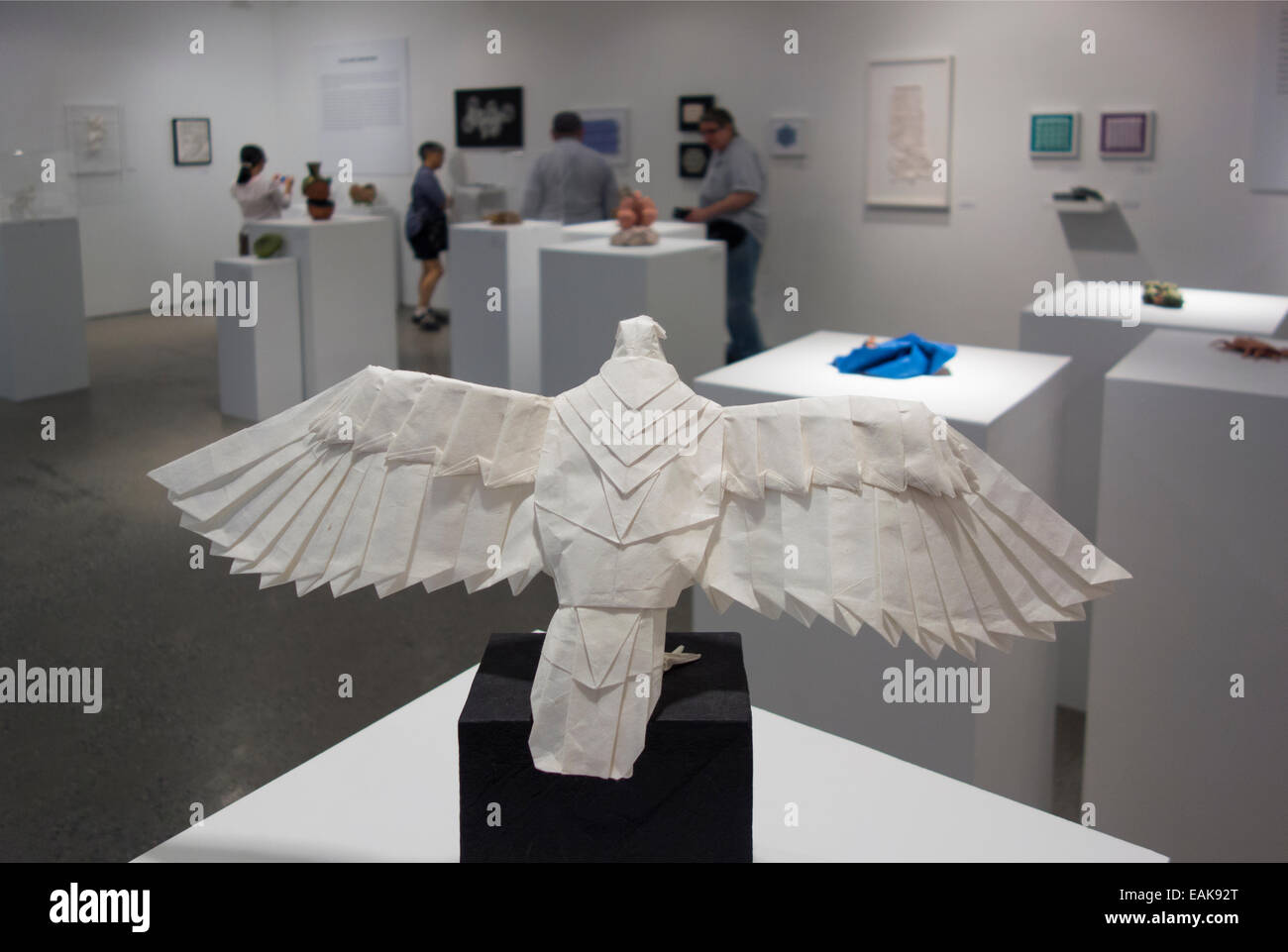 origami exhibition at Cooper Union in NYC Stock Photo Alamy