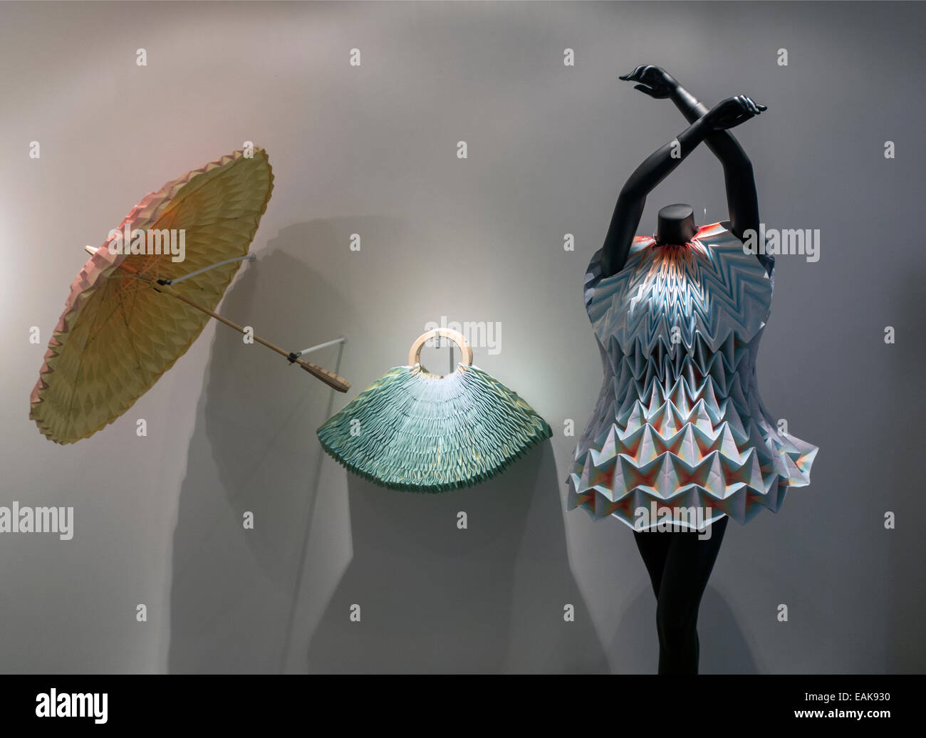 origami exhibition at Cooper Union in NYC Stock Photo Alamy
