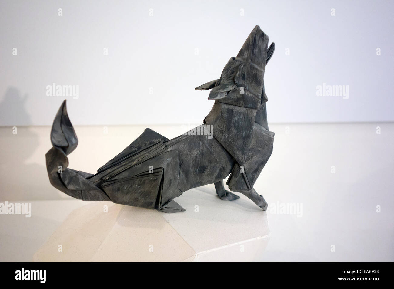 Origami Exhibition At Cooper Union In Nyc Stock Photo