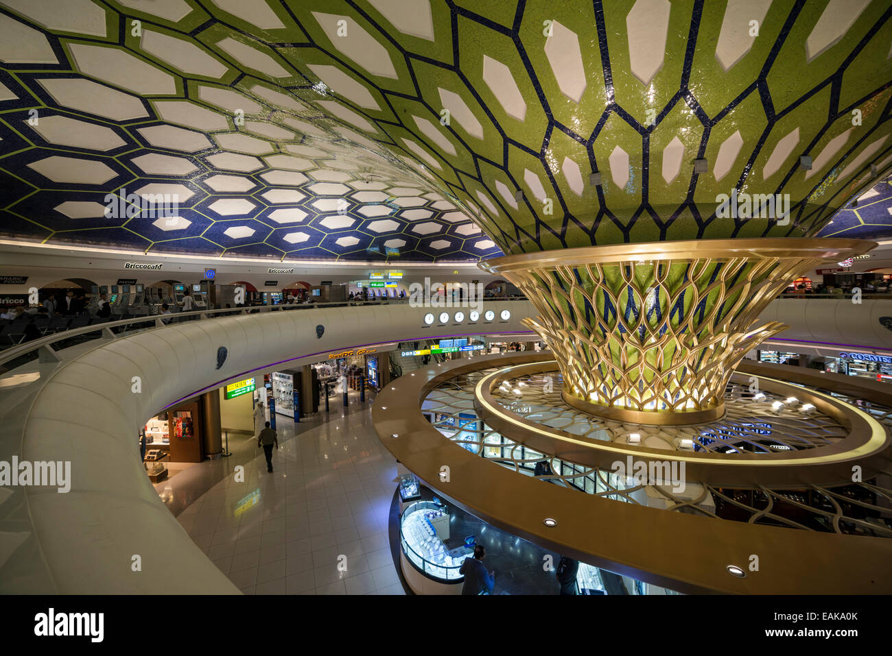 Inside the old Abu Dhabi International Airport, Abu Dhabi, Emirate of Abu Dhabi, United Arab Emirates Stock Photo