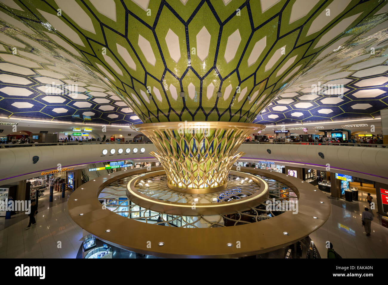 Inside the old Abu Dhabi International Airport, Abu Dhabi, Emirate of Abu Dhabi, United Arab Emirates Stock Photo