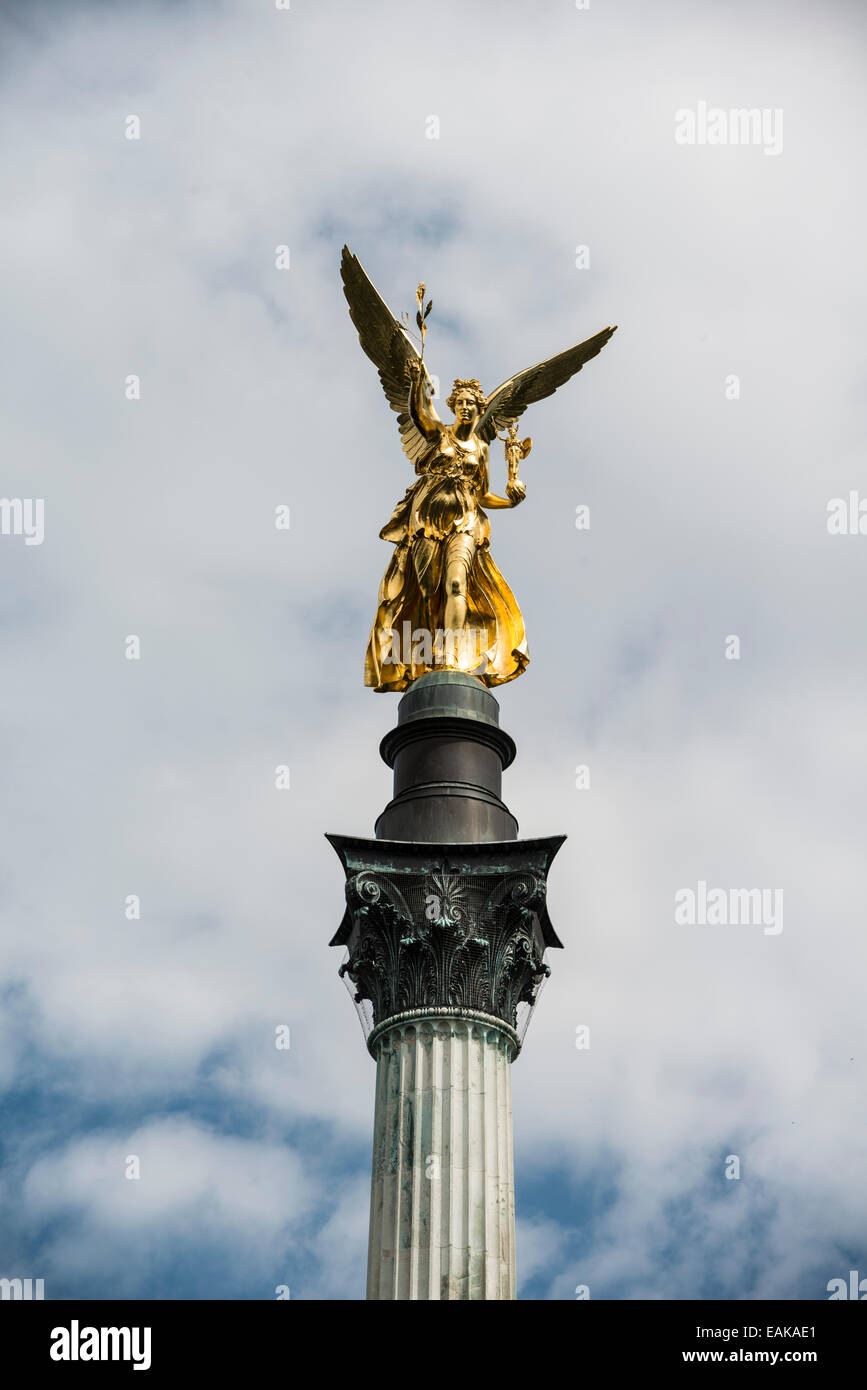 Angel of Peace, Munich, Upper Bavaria, Bavaria, Germany Stock Photo - Alamy