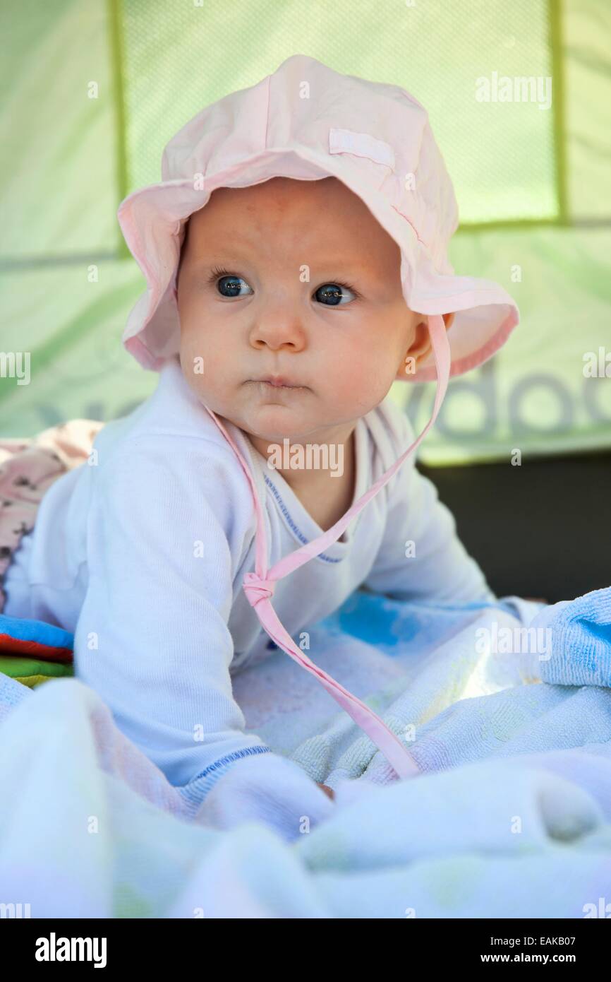 Baby, 4-5 months old, Germany Stock Photo
