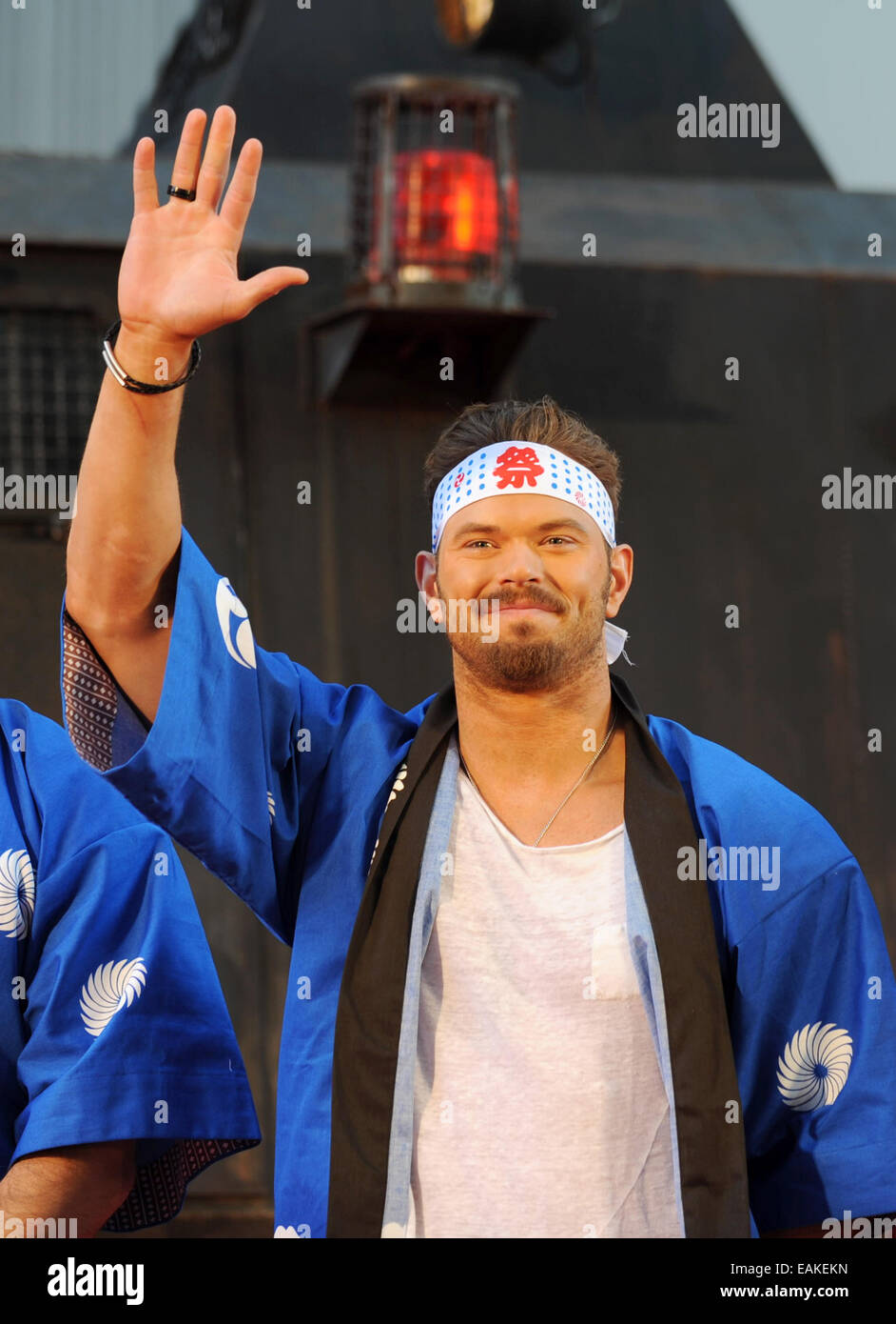 Actor Kellan Lutz of 'The Expendables 3' at the 27th International Film Festival. Stock Photo