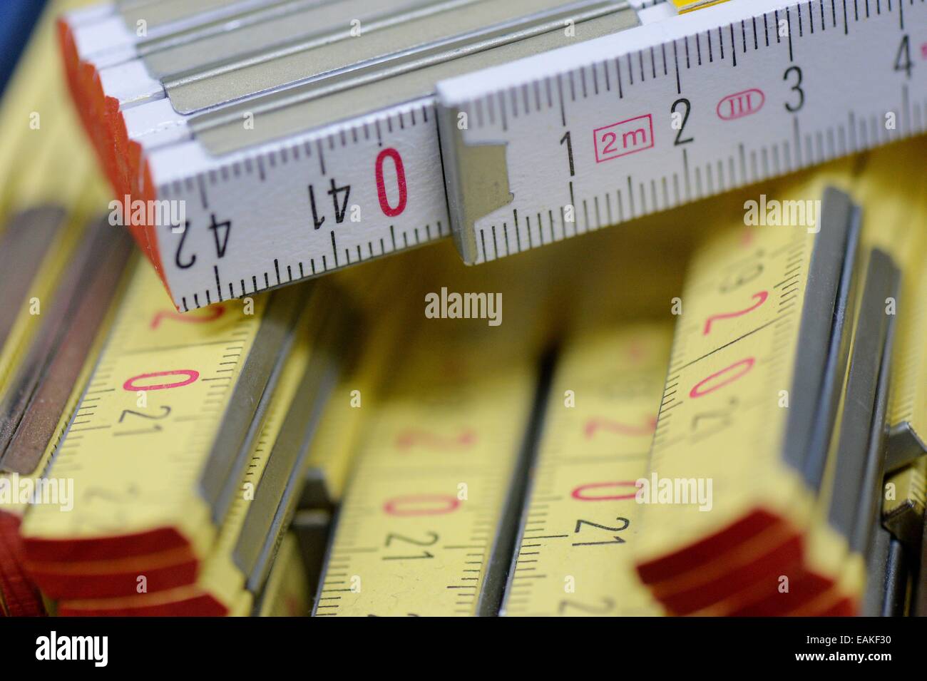 Folding ruler in a store in Germany, City of Osterode, 13. November