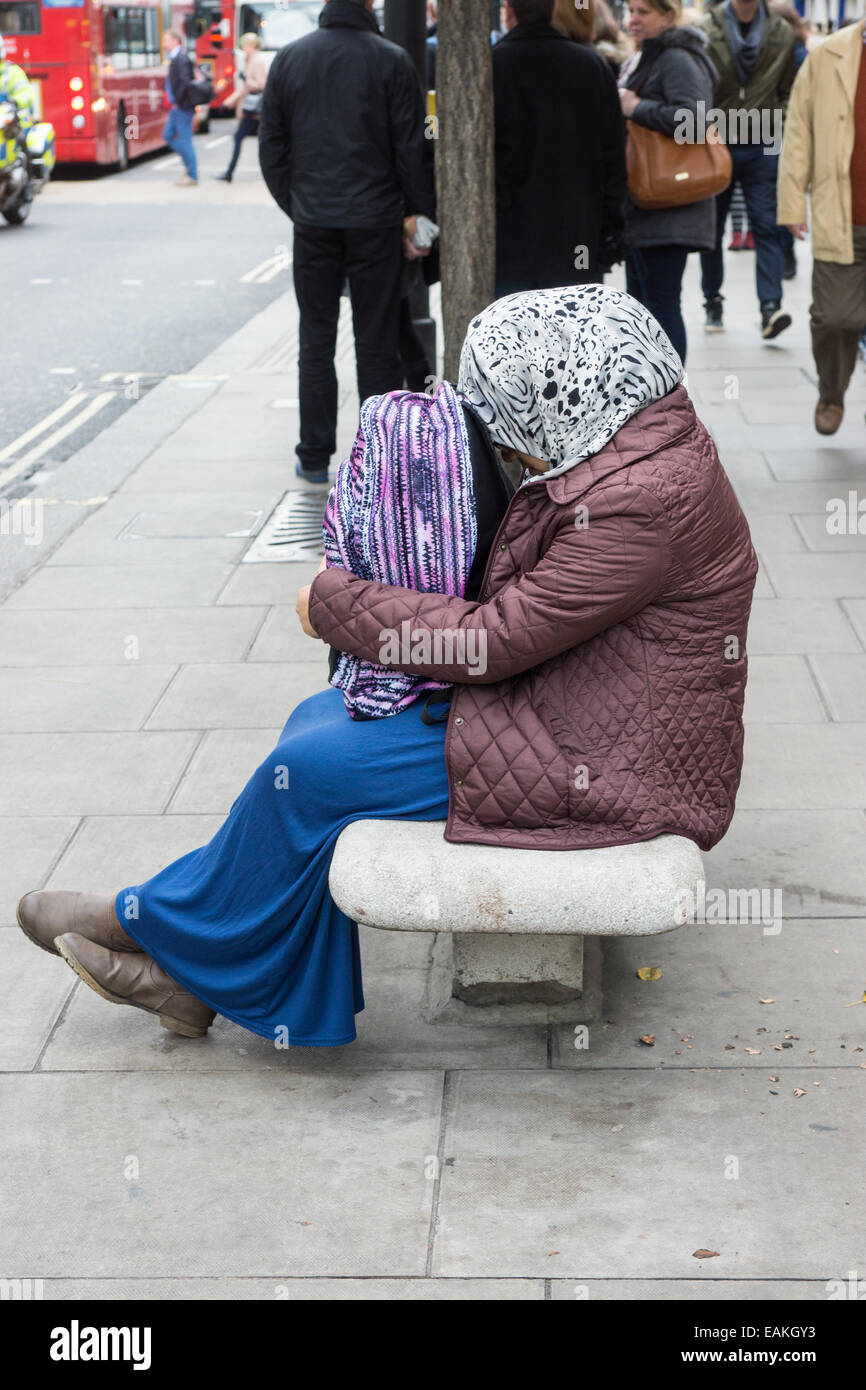 lonely woman Stock Photo