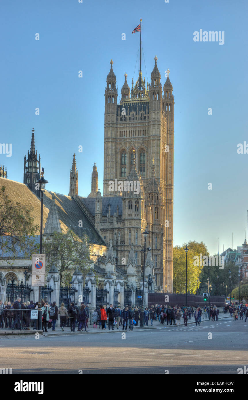 victoria tower   parliament building London Stock Photo