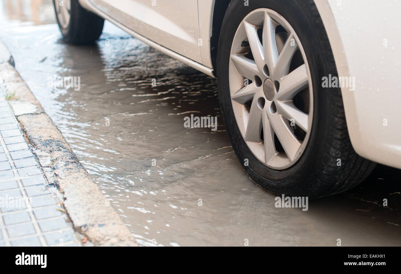 Car trip during heavy rain hi-res stock photography and images - Alamy
