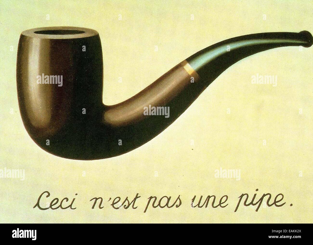 René Magritte  The Treachery of Images Stock Photo