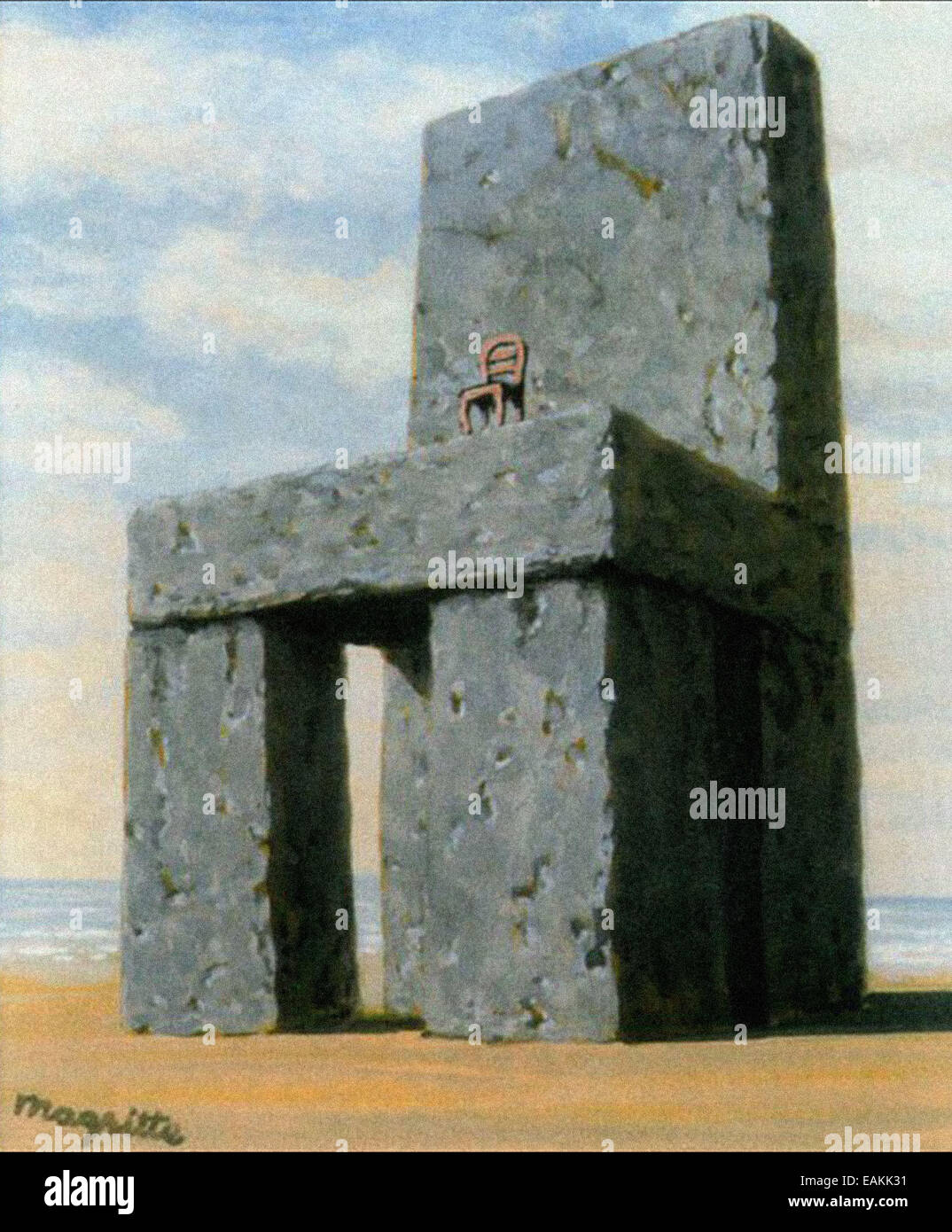 René Magritte  The Legend of the Centuries Stock Photo