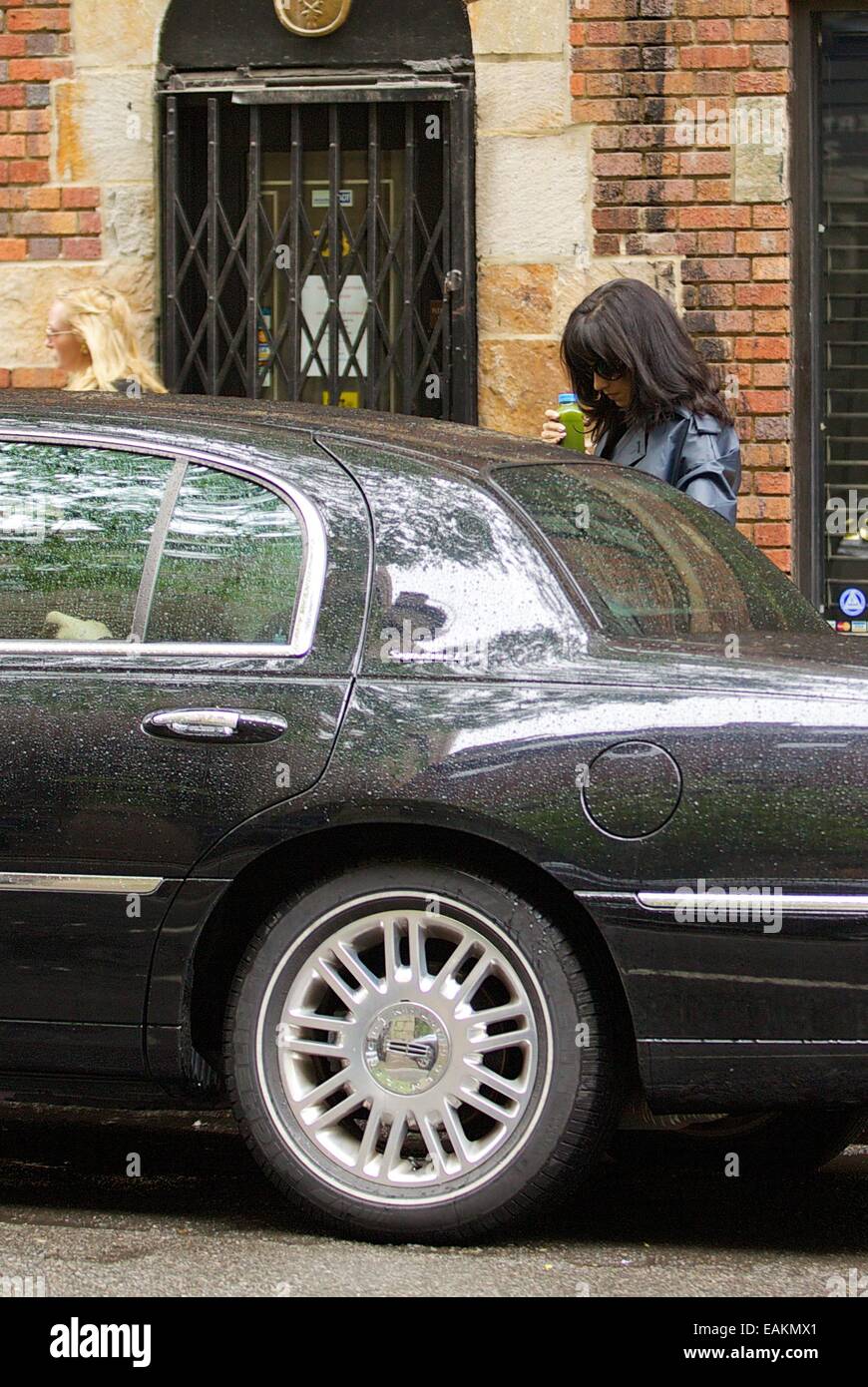 Alec Baldwin seen outside his apartment with his wife Hilaria and baby daughter Carmen in New