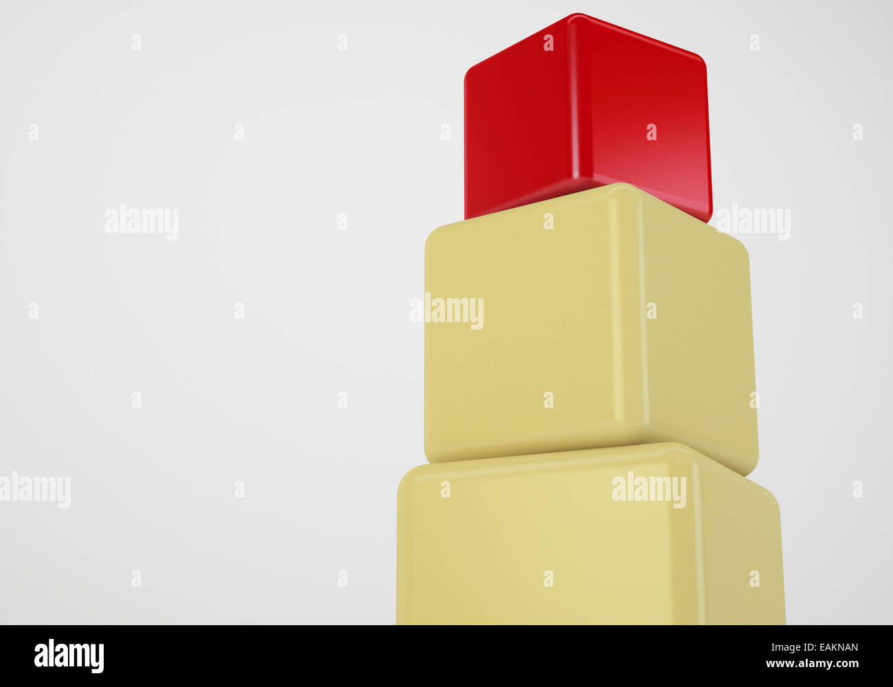 Cubes stacked building concept 3d hi-res stock photography and images ...