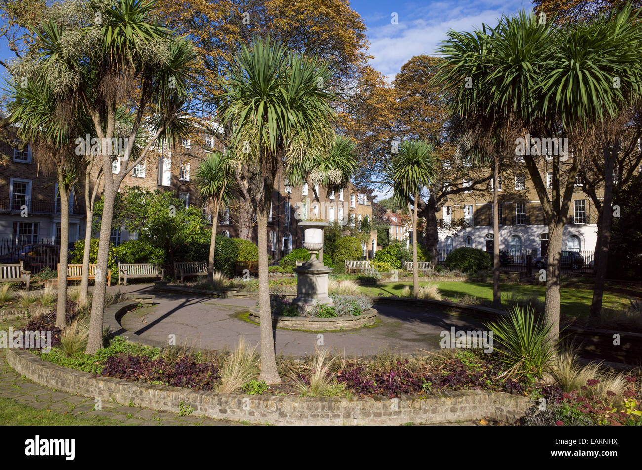 Canonbury Square Gardens, Islington, London, England, UK Stock Photo