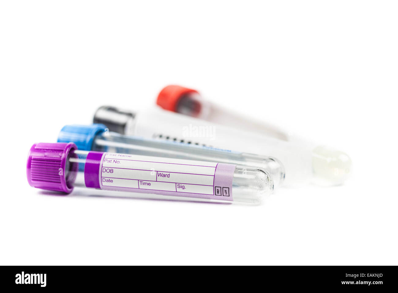 vacuum tubes for collecting blood samples in the lab Stock Photo Alamy