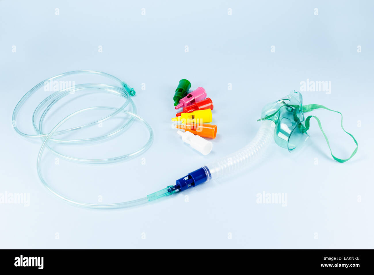 The venturi mask, also known as an airentrainment mask, is a medical device to deliver a known