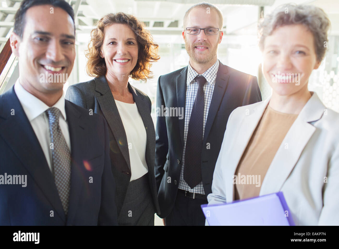 Group portrait of successful office team Stock Photo