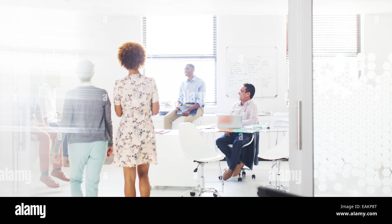 People having meeting in modern office Stock Photo