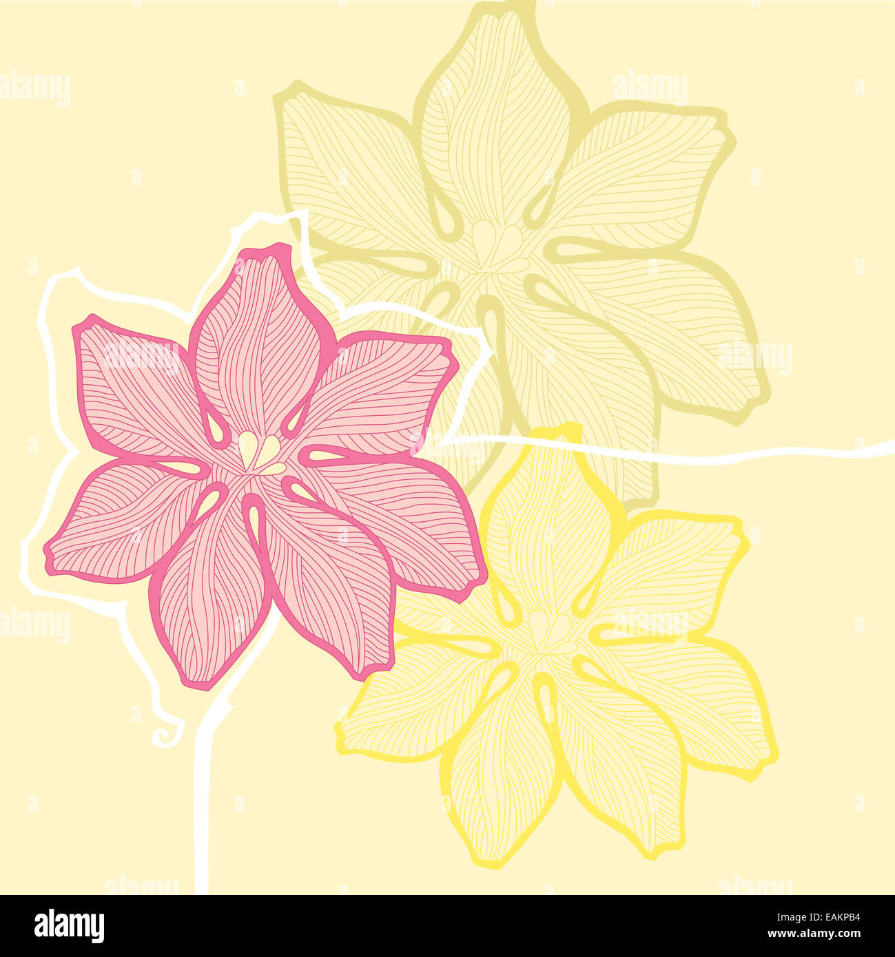 Decorative Background With Flowers Printable