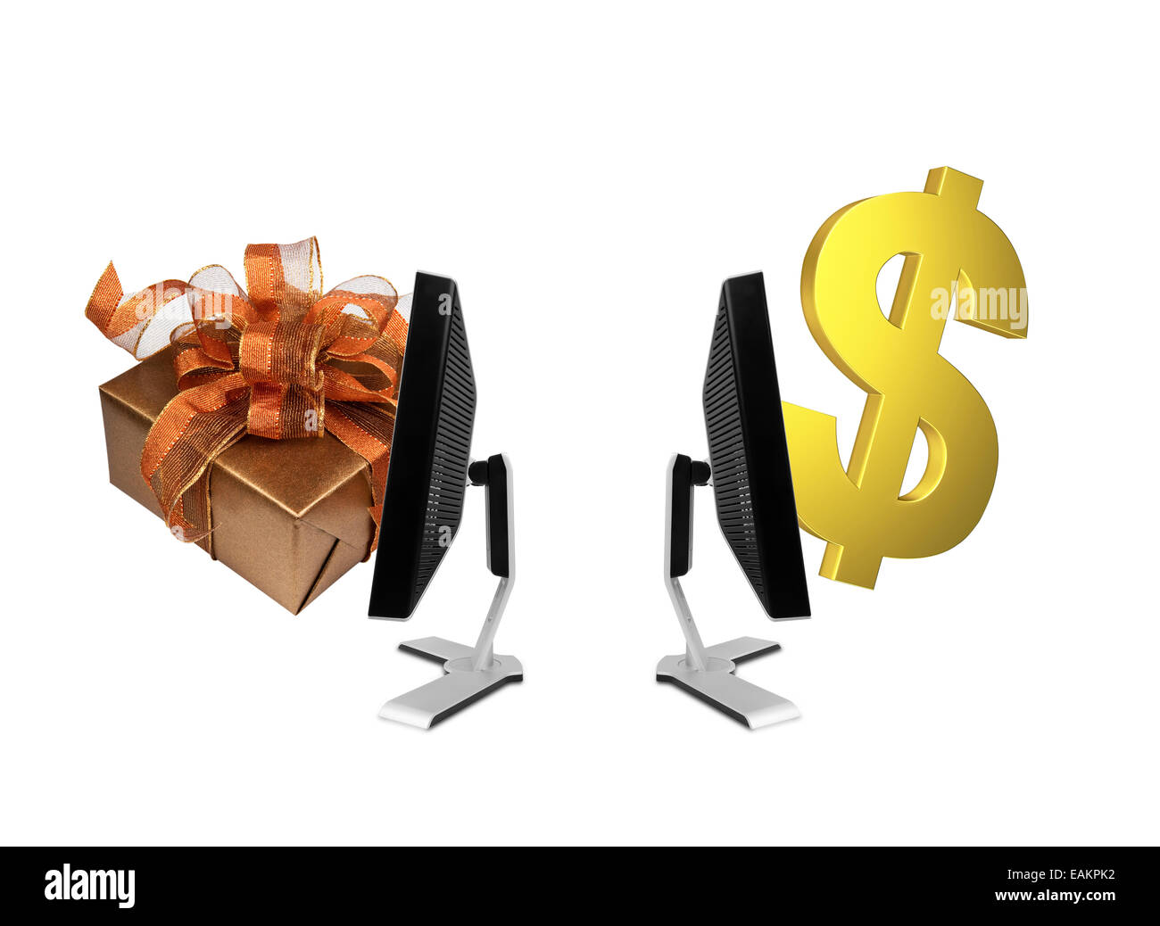 Global online shopping exchange Stock Photo Alamy