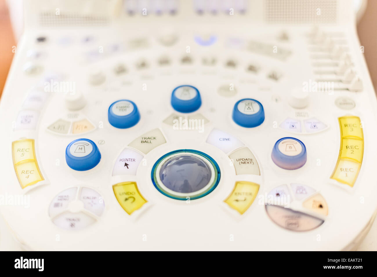 Diagnostic sonography or ultrasonography is an ultrasound-based diagnostic imaging technique used for visualizing internal body Stock Photo