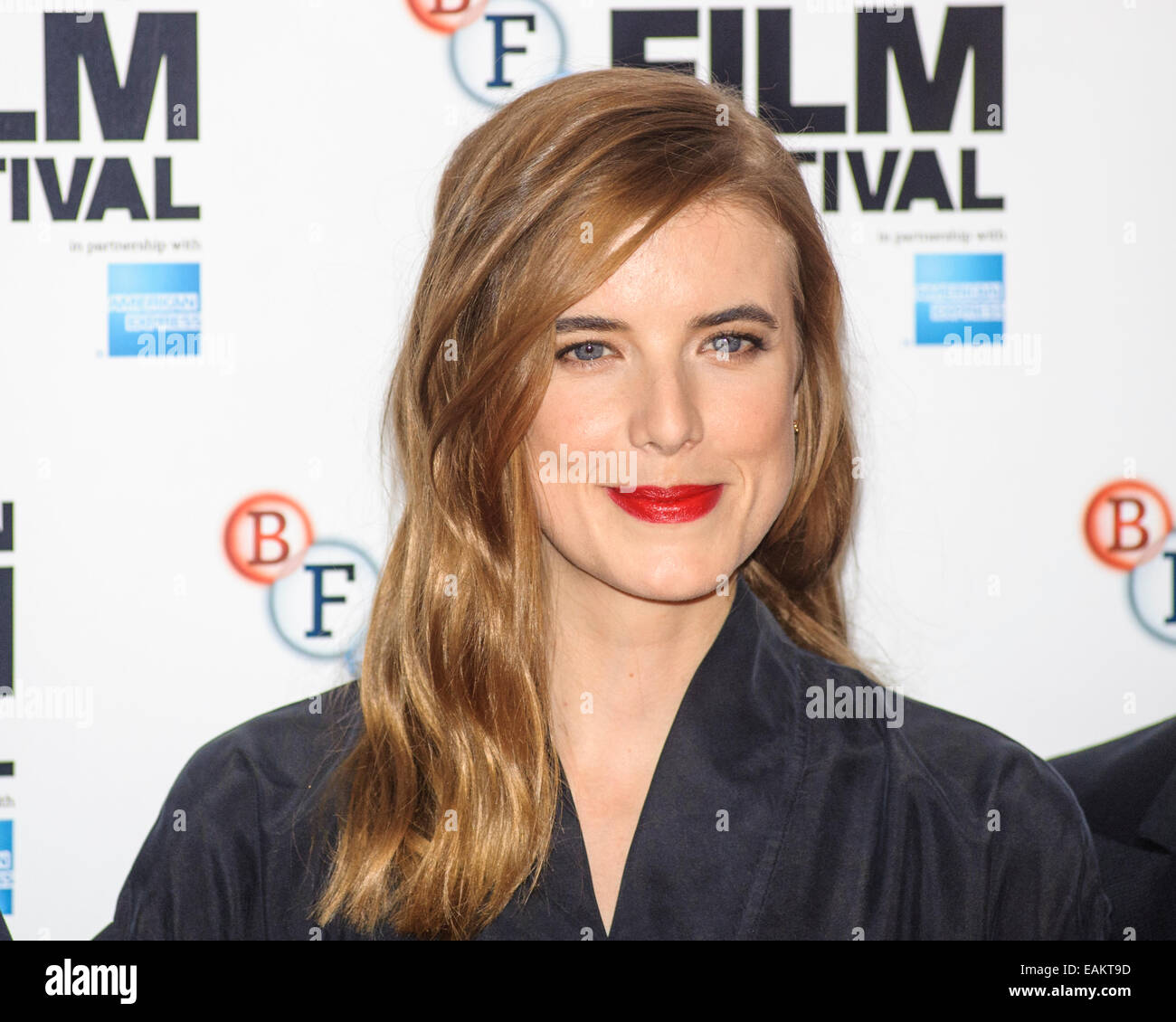 Actor Agyness Deyn attends the ELECTRICITY WORLD PREMIERE  at The BFI London Film Festival on 14/10/2014 at The VUE West End, London. Persons pictured: Agyness Deyn. Picture by Julie Edwards Stock Photo