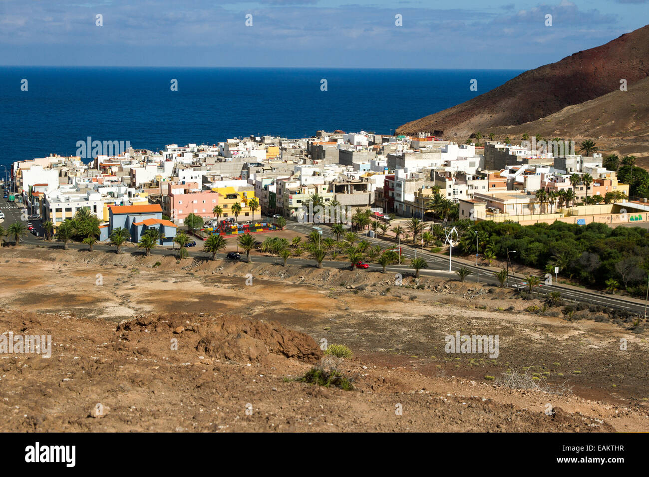 Las Coloradas Village Stock Photo