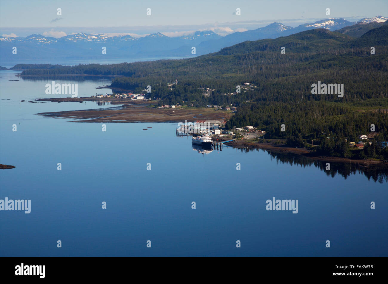 Aerial View Of The Village Of Kake In Southeast, Alaska Stock Photo Alamy