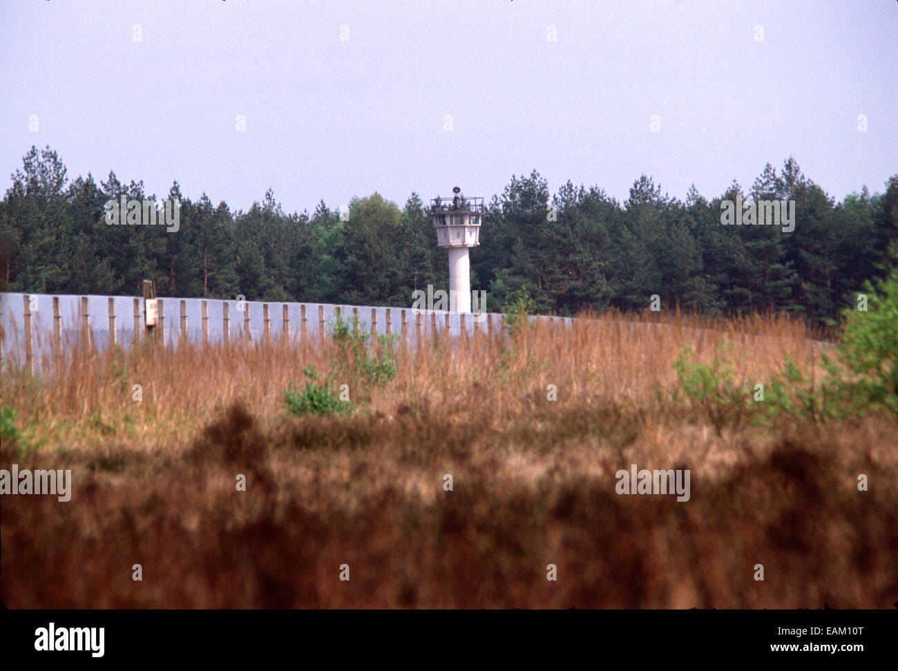 The Iron Curtain. The East German Border with West Germany in 1984