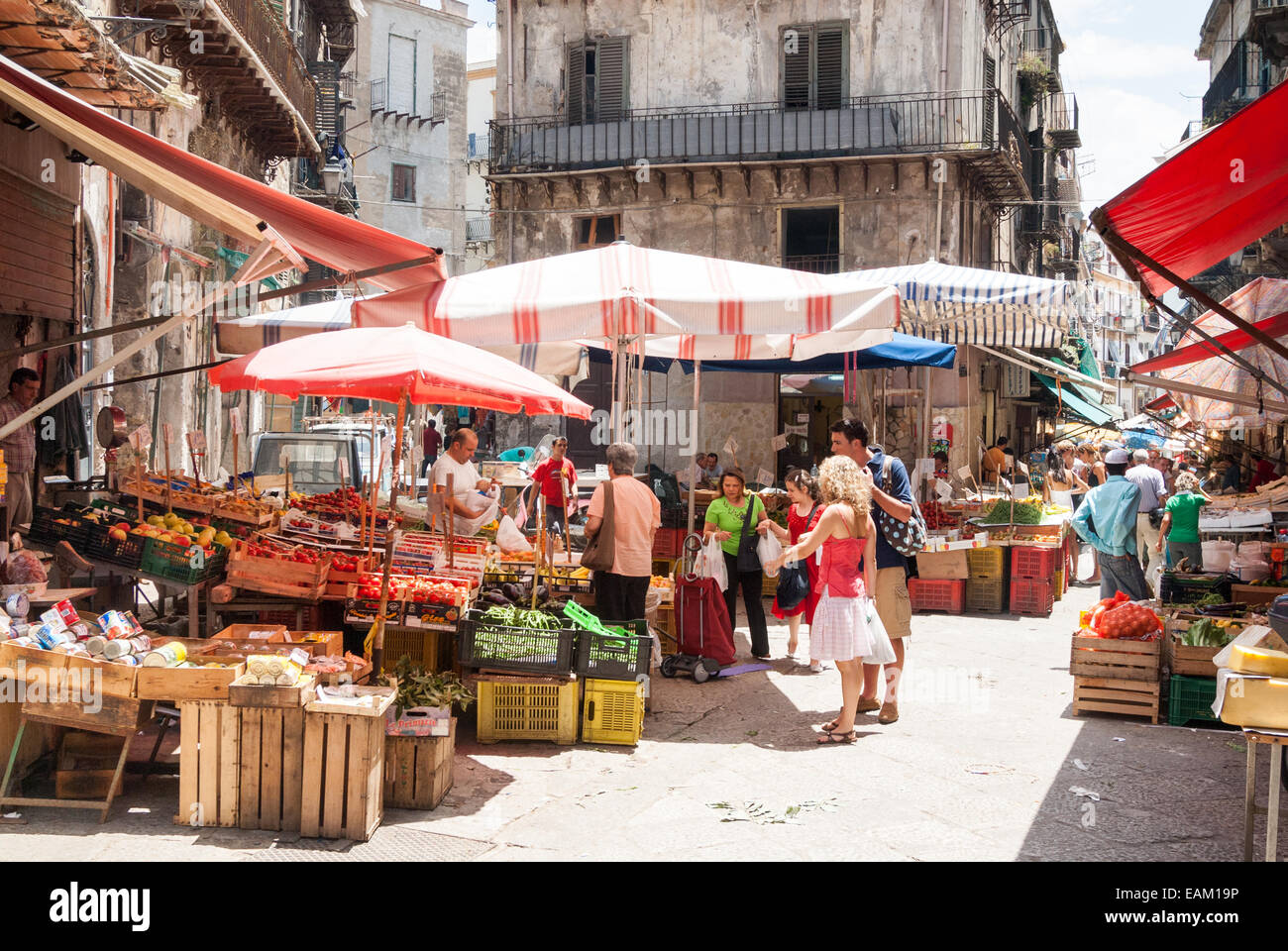 Ballarò Market, Palermo, Sicily, Italy Stock Photo