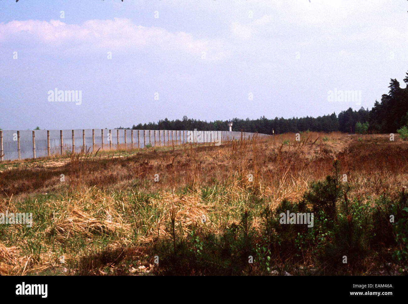 The Iron Curtain. The East German Border with West Germany in 1984