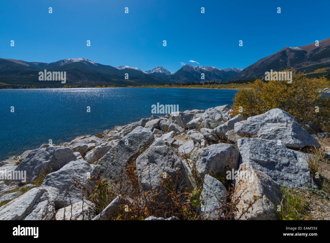 Twin Lakes Lake County near Leadville Colorado Stock Photo Alamy