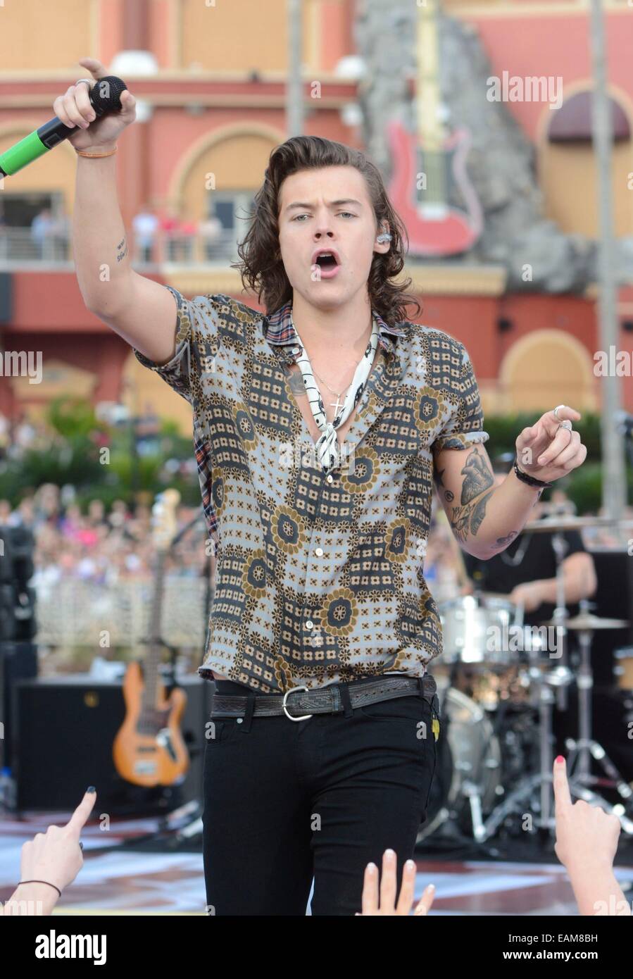 Orlando, FL, USA. 17th Nov, 2014. Harry Styles on stage for NBC