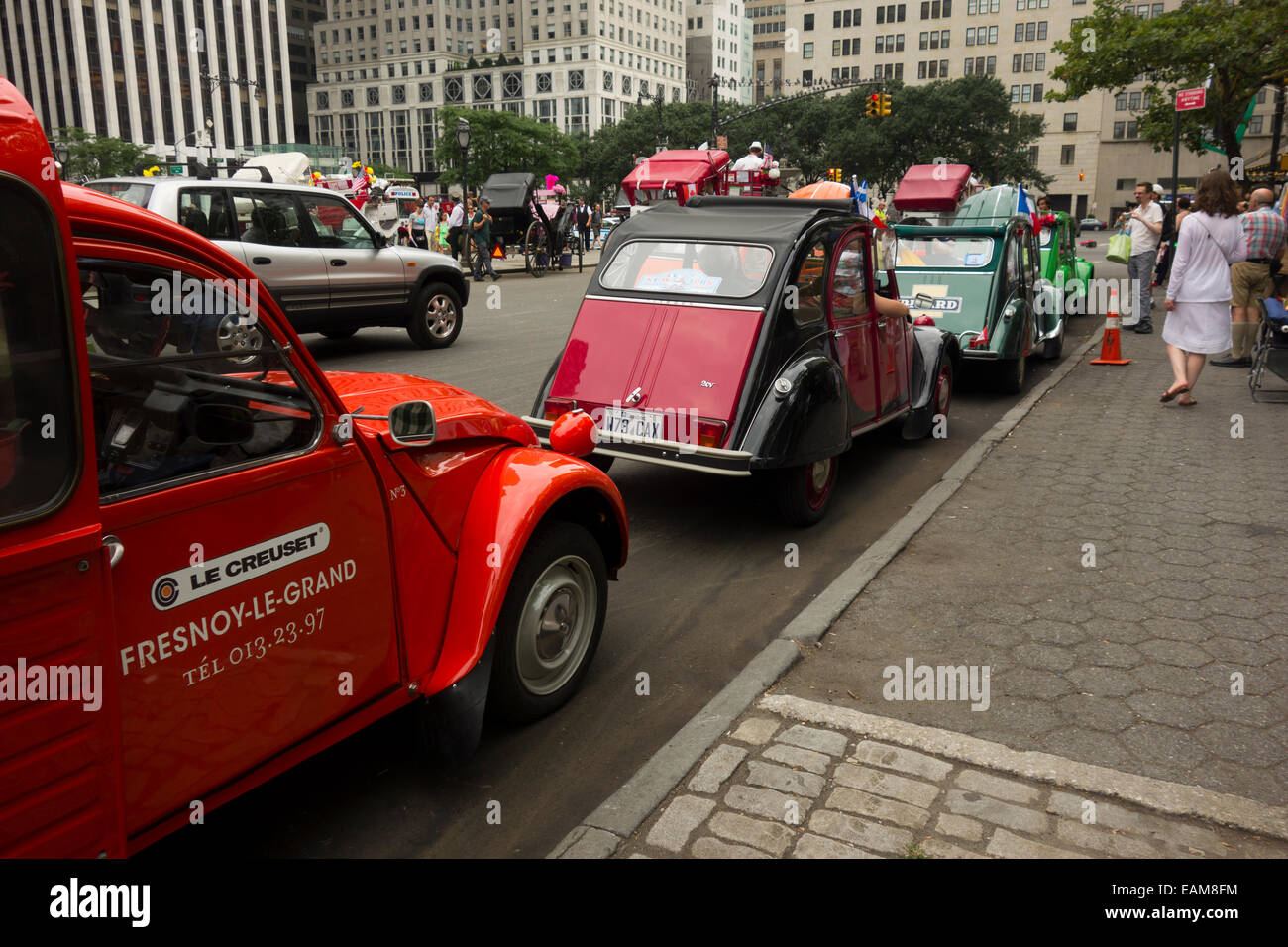Citroen car show at the Bastille day parade in NYC Stock Photo Alamy