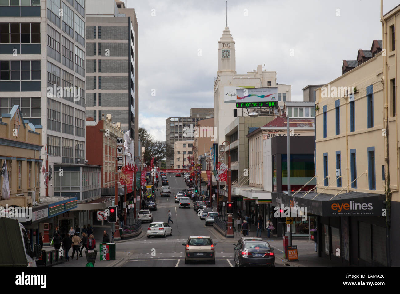 Hobart city street scene hires stock photography and images Alamy