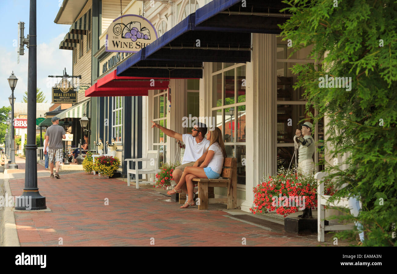 Downtown Hot Springs, Bath County, Virginia, USA home of the historic